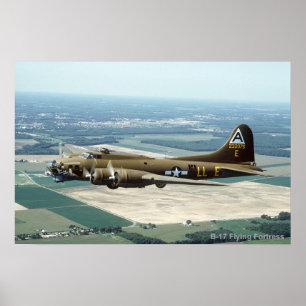 B-17 Vliegtuigfort poster 2