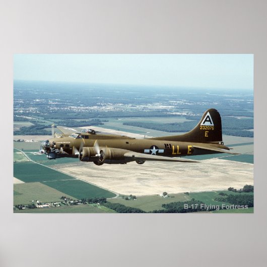 B-17 Vliegtuigfort poster 2 (Voorkant)