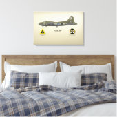 B-17 "Ye Olde Pub" Canvas Afdruk (Insitu (Slaapkamer))