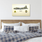 B-17 "Ye Olde Pub" Canvas Afdruk (Insitu (Slaapkamer))