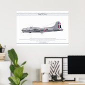 B-17G Dominicaanse Republiek 1 Poster (Thuiskantoor)