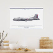 B-17G Dominicaanse Republiek 1 Poster (Keuken)