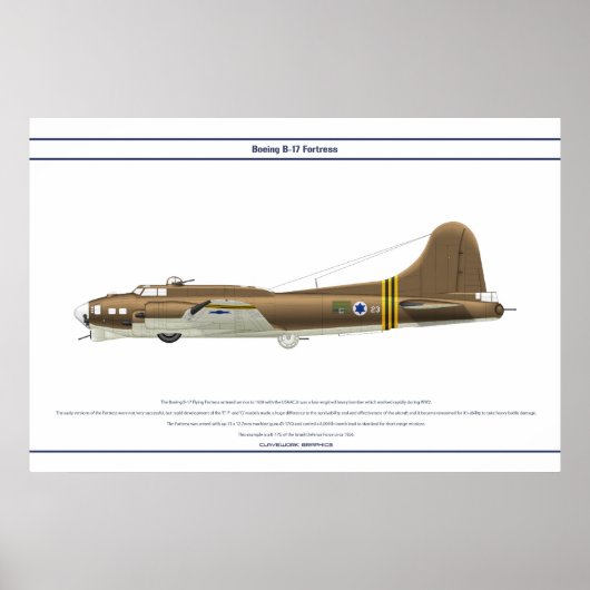 B-17G Israël 1 Poster (Voorkant)