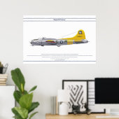 B-17G USA 835BS 1 POSTER (Thuiskantoor)