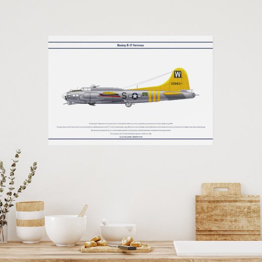 B-17G USA 835BS 1 POSTER (Keuken)