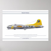 B-17G USA 837BS 1 POSTER (Voorkant)