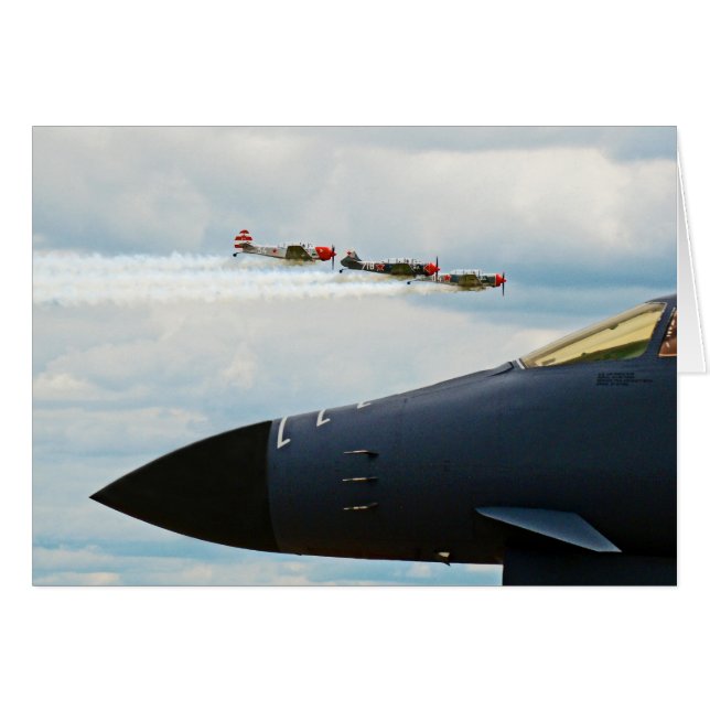 B-1 Bomber- en WWII-strijders (Voorkant Horizontaal)
