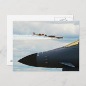 B-1 Bomber- en WWII-strijders Briefkaart (Voorkant / Achterkant)