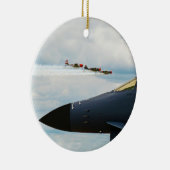 B-1 Bomber- en WWII-strijders Keramisch Ornament (Rechts)