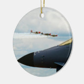 B-1 Bomber- en WWII-strijders Keramisch Ornament (Links)