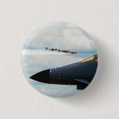 B-1 Bomber- en WWII-strijders Ronde Button 3,2 Cm (Voorkant)