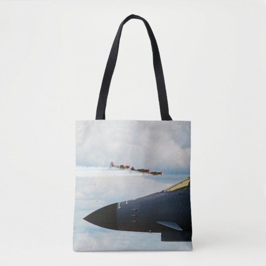 B-1 Bomber- en WWII-strijders Tote Bag (Voorkant)
