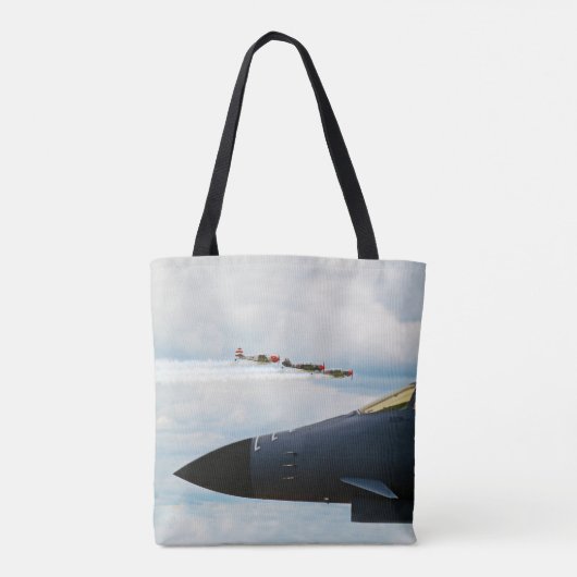 B-1 Bomber- en WWII-strijders Tote Bag (Achterkant)