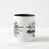 B-1 Lancer 11 oz Ringer Mok (Midden)