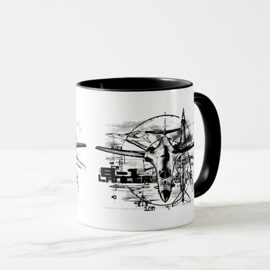 B-1 Lancer 11 oz Ringer Mok (Voorkant rechts)