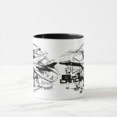 B-1 Lancer 11 oz Ringer Mok (Midden)