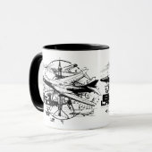 B-1 Lancer 11 oz Ringer Mok (Voorkant links)