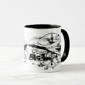 B-1 Lancer 11 oz Ringer Mok (Voorkant rechts)