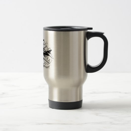B-1 Lancer 15 oz Mok voor reizen/forensen (Rechts)