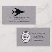 B-1 Lancer Bomber Pilot Professional Visitekaartje (Voorkant / Achterkant)