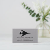 B-1 Lancer Bomber Pilot Professional Visitekaartje (Staand voorkant)