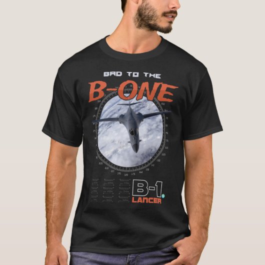 B-1 Lancer luchtmacht bommenwerper T shirt cadeau (Voorkant)