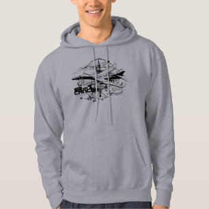 B-1 Lancer Mannen Basic Hooded Sweatshirt
