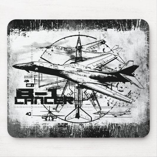 B-1 Lancer Mousepad Muismat (Voorkant)