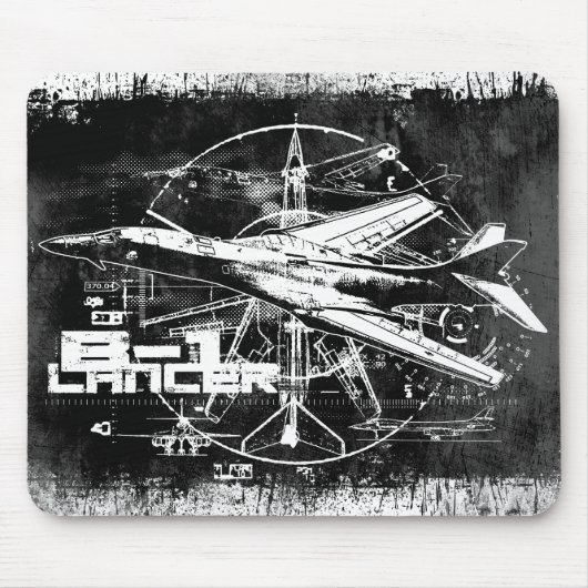 B-1 Lancer Mousepad Muismat (Voorkant)