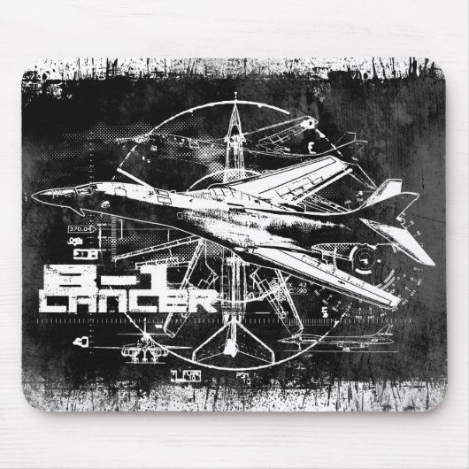 B-1 Lancer Mousepad Muismat (Voorkant)