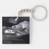 B-1 Lancer Square (dubbelzijdig) Sleutelhanger (Achterkant)