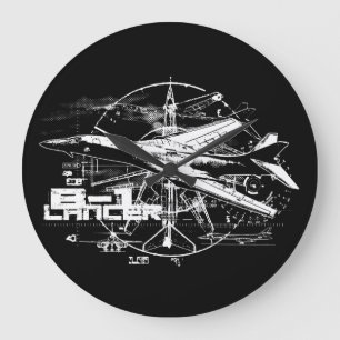 B-1 Lancering-ronde (Large) Wall Clock Grote Klok