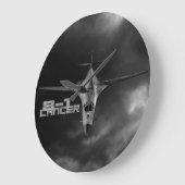 B-1 Lancering-ronde (Large) Wall Clock Grote Klok (Hoek)