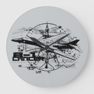 B-1 Lancering-ronde (Large) Wall Clock Grote Klok