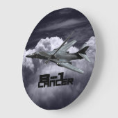 B-1 Lancering-ronde (Large) Wall Clock Grote Klok (Hoek)
