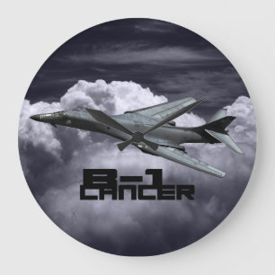 B-1 Lancering-ronde (Large) Wall Clock Grote Klok
