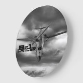 B-1 Lancering-ronde (Large) Wall Clock Grote Klok (Hoek)