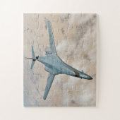 B-1B Bomber tijdens de vlucht - Volledig voorwaart Legpuzzel (Verticaal)