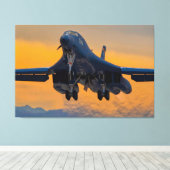 B-1B-LANCER 40x60 Canvas Afdruk (Insitu (Houten vloer))