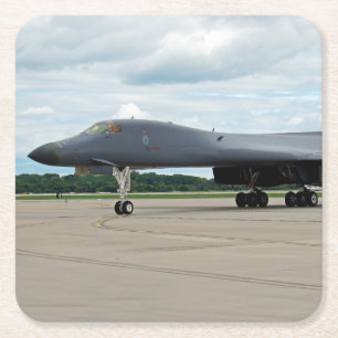 B-1B Lancer Bomber op aarde Kartonnen Onderzetters