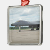 B-1B Lancer Bomber op aarde Metalen Ornament (Links)