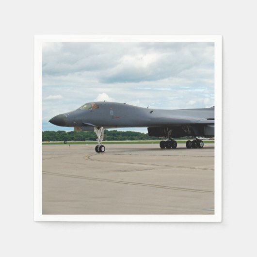 B-1B Lancer Bomber op aarde Servet (Voorkant)
