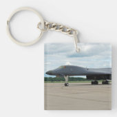 B-1B Lancer Bomber op aarde Sleutelhanger (Voorkant)