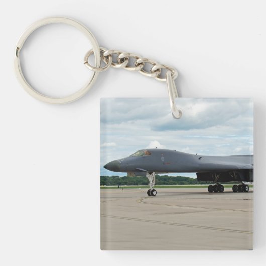 B-1B Lancer Bomber op aarde Sleutelhanger (Voorkant)