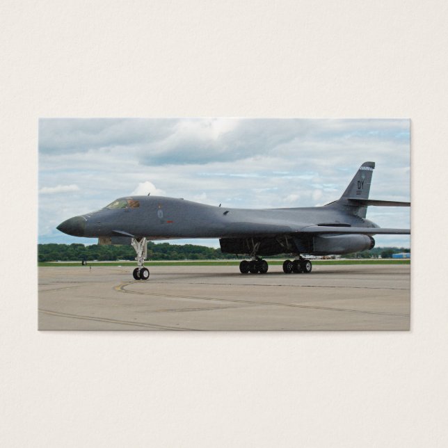B-1B Lancer Bomber op aarde Visitekaartje (Voorkant)
