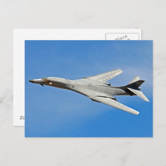 B-1B Lancer Bomber Wings Swept Briefkaart (Voorkant / Achterkant)