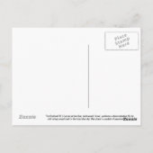 B-1B Lancer Bomber Wings Swept Briefkaart (Achterkant)