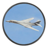 B-1B Lancer Bomber Wings Swept Hockey Puck (Voorkant)