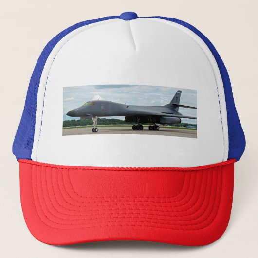 B-1B Lancer bommenwerper op de grond Trucker Pet (Voorkant)