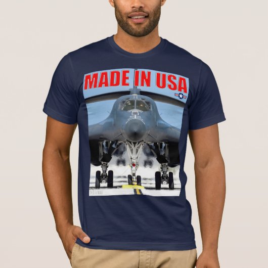 B-1B-LANCER - GEMAAKT IN DE VS T-SHIRT (Voorkant)